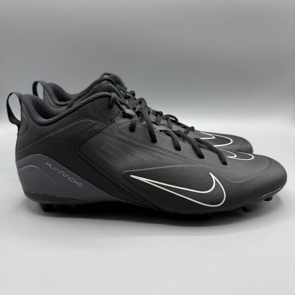 Nike Alpha Huarache 8 Varsity Men's Cleats Black Size 12 - Picture 1 of 10